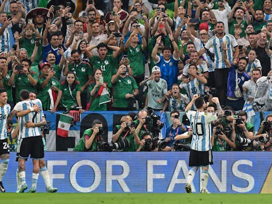 Imagem do artigo:Jogo entre Argentina x México registra maior público em Copas do Mundo desde 1994