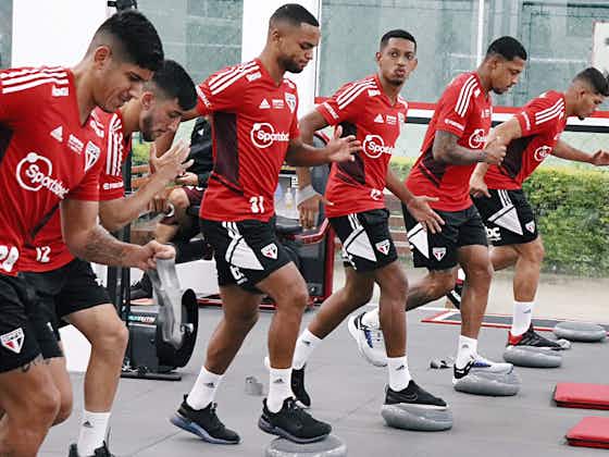 Imagem do artigo:São Paulo finaliza preparação para pegar o RB Bragantino; veja provável escalação