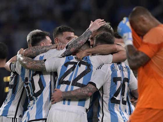 Imagem do artigo:Argentina goleia Curaçao em noite mágica para Lionel Messi