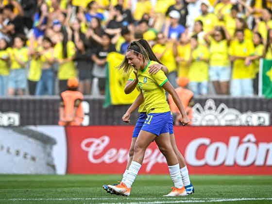 Imagem do artigo:Priscila marca em estreia e dá vitória ao Brasil contra o Japão: ‘É um sonho, sonho que realizei hoje’