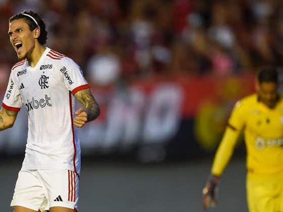 Imagem do artigo:Pedro celebra gol pelo Flamengo e busca seguir evoluindo: ‘Precisamos continuar nesta pegada’