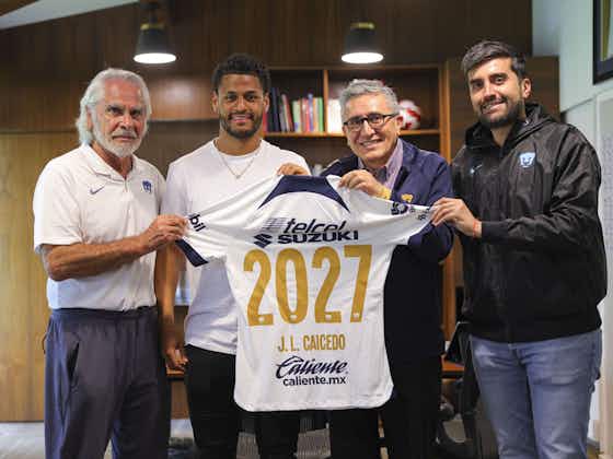 Imagen del artículo:José Luis Caicedo, es de Pumas hasta 2027