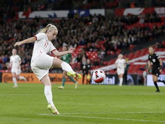 Article image:Mead hat-trick helps England to record Wembley victory over Northern Ireland