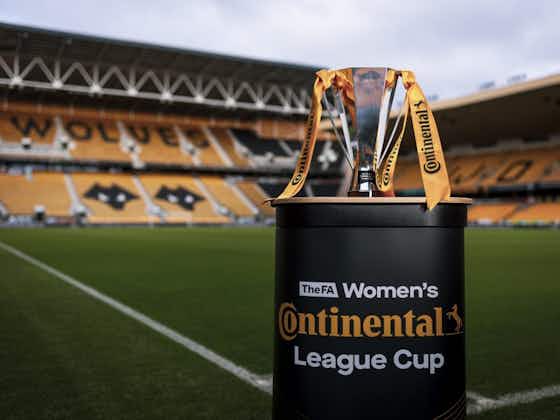 Article image:CONTI CUP DRAW: WSL title rivals Manchester City and Chelsea to meet in semi-finals