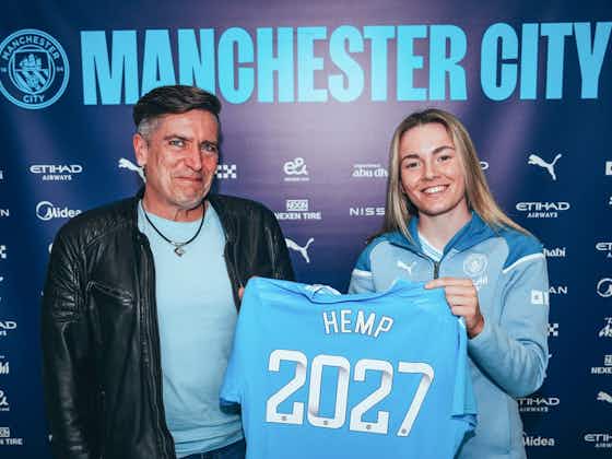Article image:Manchester City forward Hemp signs new three-year deal