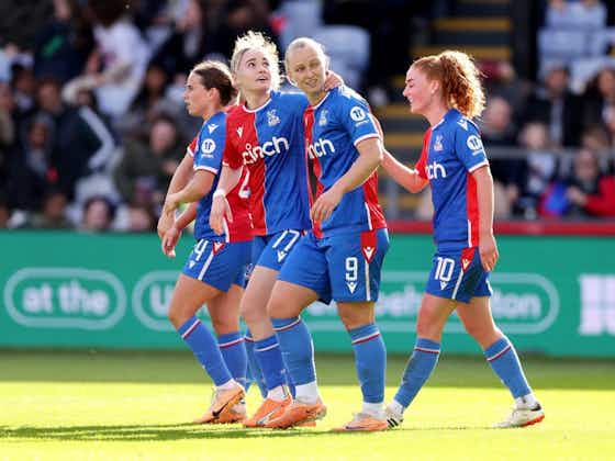 Article image:Crystal Palace all-but-secure their promotion to the WSL with victory at Lewes