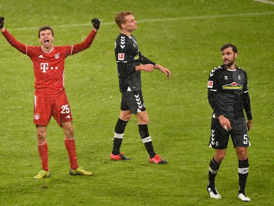 Artikelbild:FC Bayern feiert knappen Heimsieg gegen Freiburg und ist Hinrunden-Meister!