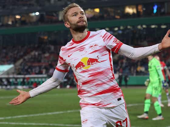 Artikelbild:Trotz Gravenberch: Konrad Laimer bleibt Bayerns „Top-Ziel“ im Sommer