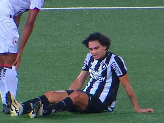 Imagem do artigo:Com lesão muscular, Matheus Nascimento desfalca Botafogo por quatro meses