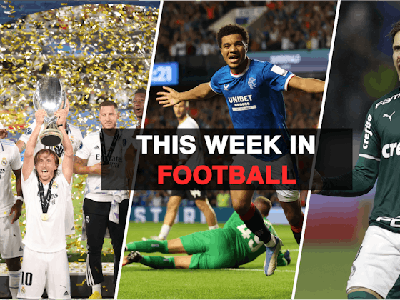 Article image:This Week In Football: Real Madrid lift the Super Cup, Rangers’ Champions League hopes live on, Palmeiras progress in the Libertadores & more