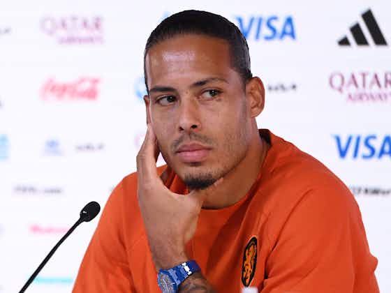 Article image:‘We just want to play football’ – Virgil Van Dijk hits back at critics over OneLove armband controversy