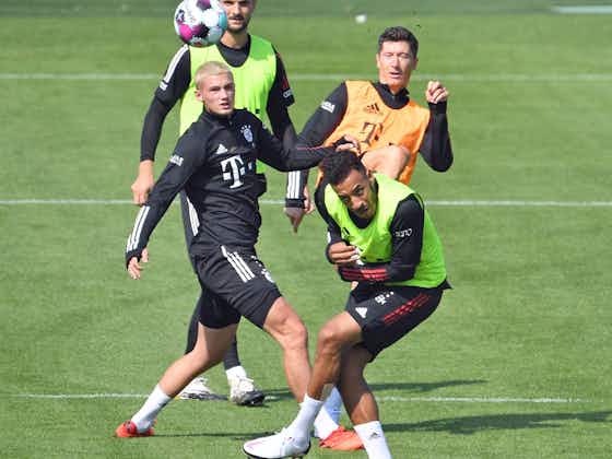 Artikelbild:Trainingszoff beim FC Bayern: Lewandowski gerät mit Youngster aneinander!