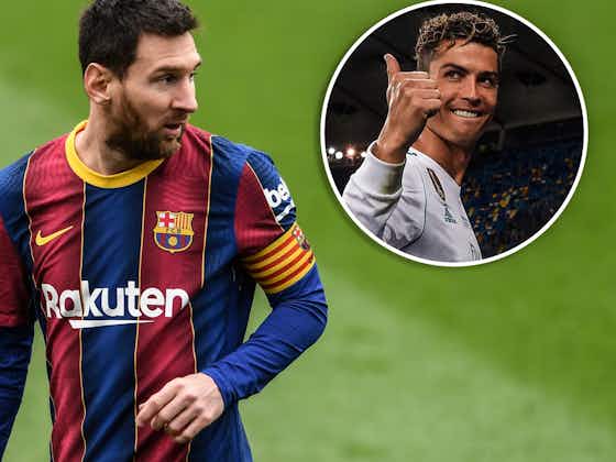 Artikelbild:Diesen Ronaldo-Rekord hat Messi im Blick