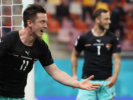 Artikelbild:Gregoritsch feiert Österreichs ersten EM-Sieg: "Es ist fantastisch"