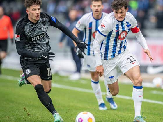 Artikelbild:Roundup: Hertha schießt Elversberg ab, KSC rettet Remis