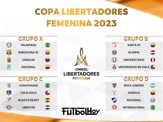 Imagen del artículo:Copa Libertadores Femenina: Así quedaron los grupos de Santa Fe y América