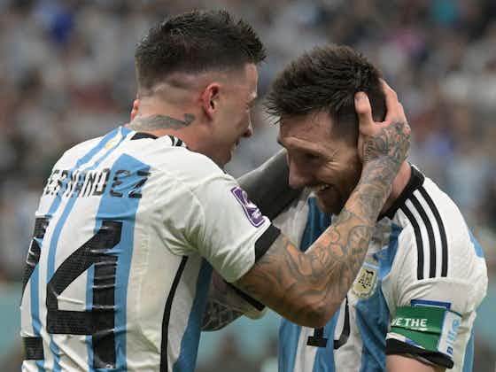 Article image:15-year-old Enzo Fernández pleaded with Lionel Messi not to quit Argentina via Facebook