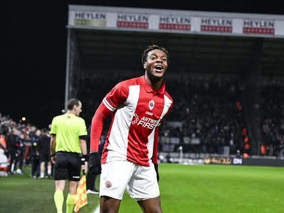 Article image:Supersub: Three in three for Antwerp’s French teenage striker off the bench
