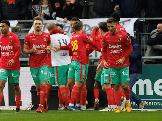 Article image:Hibernian loanee scores third goal of the season in dramatic win for beleaguered Oostende