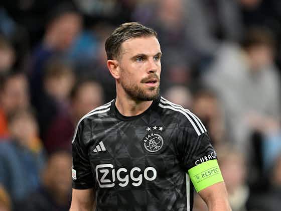 Article image:Jordan Henderson set to miss Ajax’s next three games including next months De Klassieker
