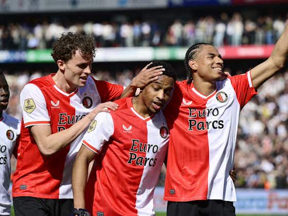 Article image:Feyenoord thrash Ajax 6-0 in De Klassieker recording their biggest ever victory over the Amsterdam club