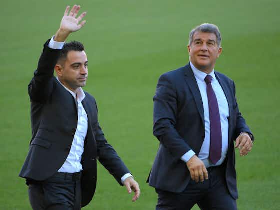 Article image:Xavi explains Joan Laporta’s presence at Barcelona training before PSG