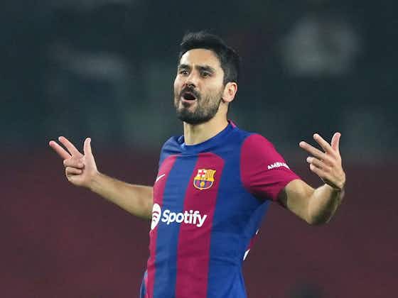 Article image:İlkay Gündogan equalled a Lionel Messi benchmark in Barcelona’s defeat to Villarreal