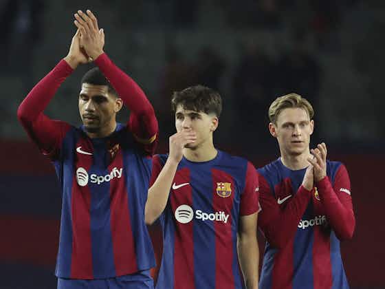 Article image:Barcelona stars flood to social media to show support for Ronald Araújo