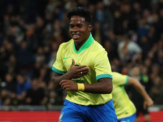 Article image:Real Madrid-bound Endrick equalled a Pelé record with goal for Brazil vs Spain