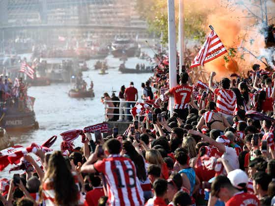 Article image:Photo: Barcelona star joins Athletic Club’s Copa del Rey celebrations