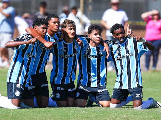 Imagem do artigo:Grêmio goleia o Gramadense e segue invicto no Gauchão Sub-17