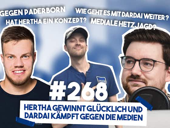 Artikelbild:Podcast #268 Hertha gewinnt glücklich und Dardai kämpft gegen die Medien