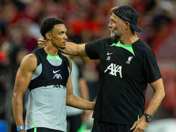 Article image:Alexander-Arnold admits he's 'sat on the fence' over new Liverpool manager