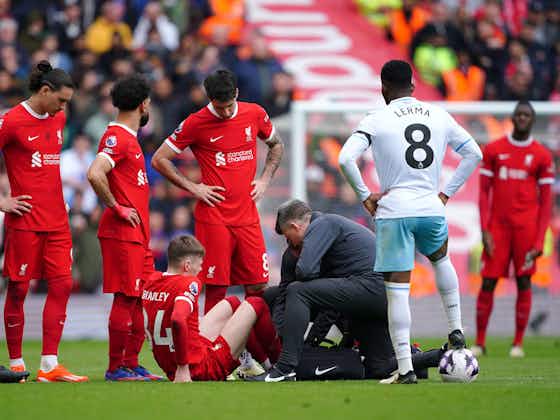 Article image:Liverpool dealt Conor Bradley BLOW amid 'fears' over season-ending injury