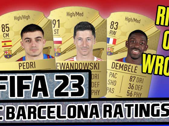 Article image:FC Barcelona Ratings in FIFA 23! Who is too high and who is too low?