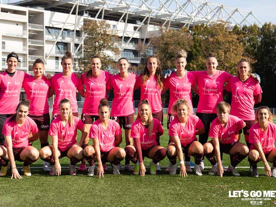 Image de l'article :Les féminines du FC Metz s’engagent pour Octobre Rose