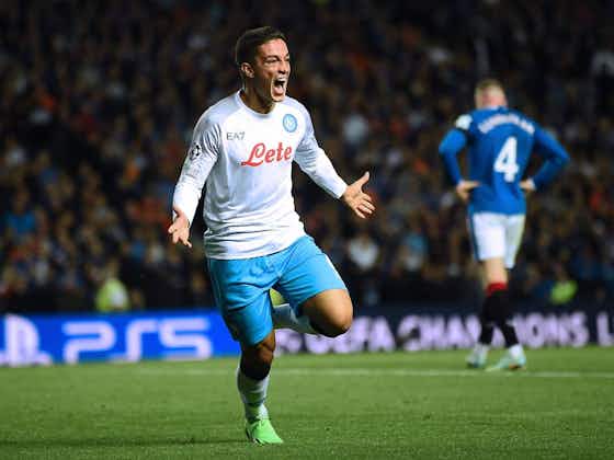 Immagine dell'articolo:Ancora in gol Raspadori: tra i primi 3️⃣ a siglare due gol col Napoli in Champions