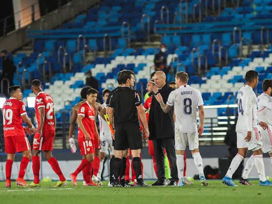 Image de l'article :Zidane demande des explications à l’arbitre, Carvajal et Piqué réagissent