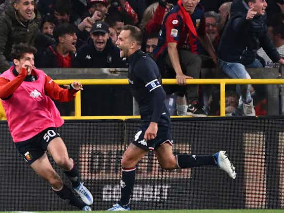 Imagem do artigo:Genoa vira nos acréscimos contra a Juventus e revive na luta contra o rebaixamento