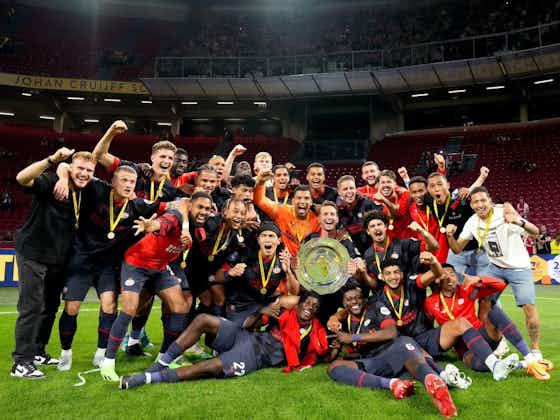Imagem do artigo:Num jogo de oito gols, o PSV cresceu e bateu o Ajax em Amsterdã para conquistar a Supercopa