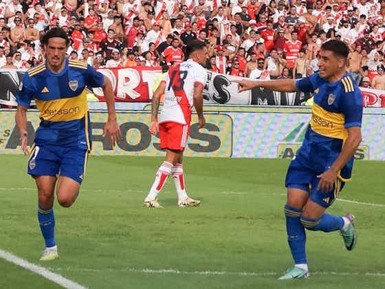 Imagen del artículo:Boca ganó superclásico con goles uruguayos