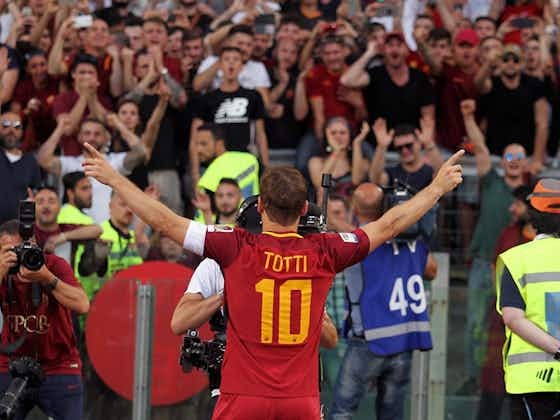 Imagem do artigo:Totti ressalta decisão do coração ao permanecer na Roma: “Quando se sente assim, é difícil ir embora”