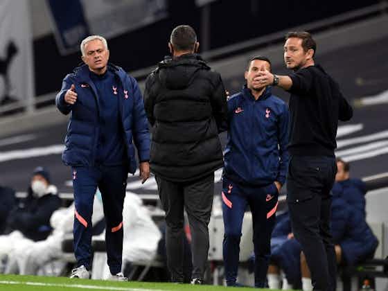 Article image:Jose Mourinho gives coaching advice to Frank Lampard following Tottenham win over Chelsea