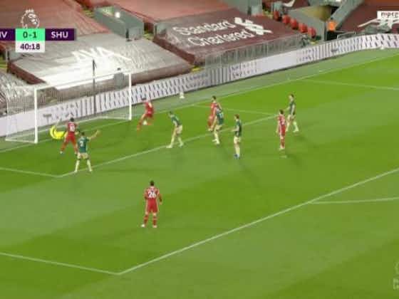 Article image:Video: Firmino draws Liverpool level against Sheffield United after close-range finish