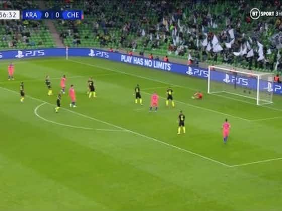 Article image:Video: Callum Hudson-Odoi makes it 1-0 to Chelsea thanks to shocking blunder from Krasnodar goalkeeper