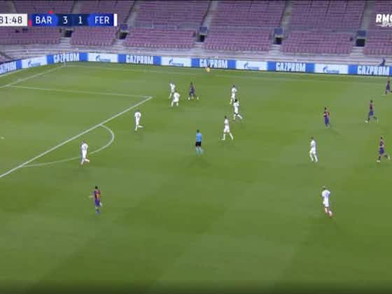 Article image:Video: Starlet Pedri scores for Barcelona after superb Ousmane Dembele run vs Ferencvaros