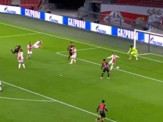 Article image:Video: Liverpool gifted the lead against Ajax after a horrific own goal from Tagliafico