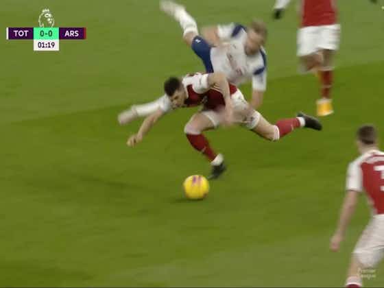 Article image:Video: Granit Xhaka absolutely wipes out Harry Kane with foul just one minute into Arsenal vs Spurs