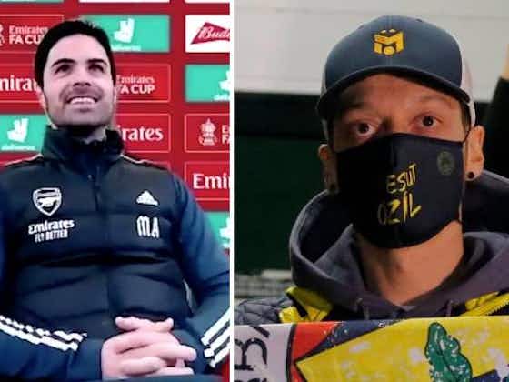 Article image:Video: Mikel Arteta explains why Mesut Ozil Arsenal exit has not yet been completed