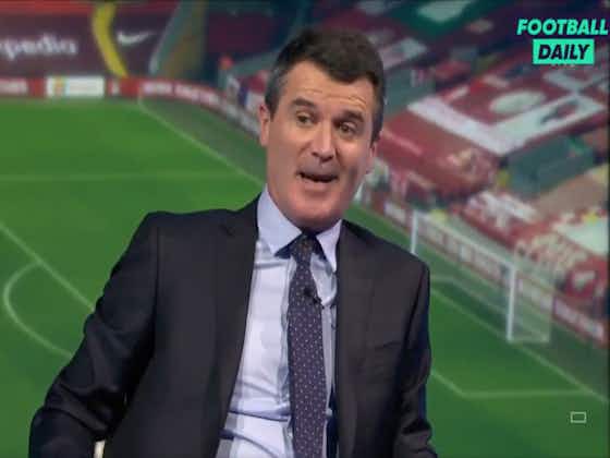 Article image:Video: Man United legend Roy Keane bursts into laughter as he discusses Liverpool centre-back pairing for mammoth encounter